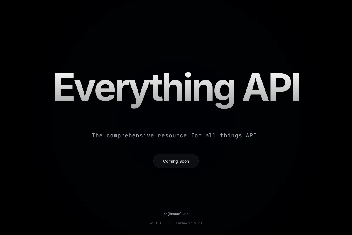 API.xyz 官网首页截图