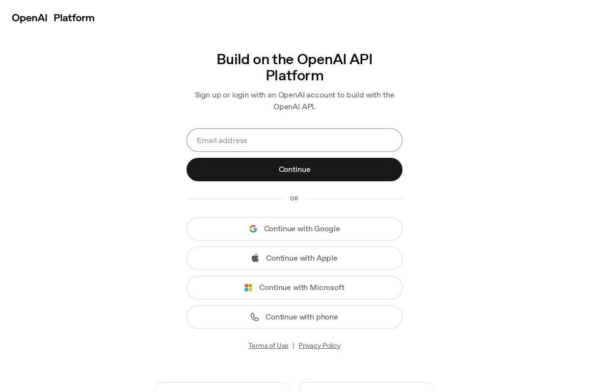OpenAI 官方 官网首页截图